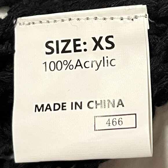 Never Worn; Open Stitch Summer Sweater; Black; Size XS - Picture 5 of 5